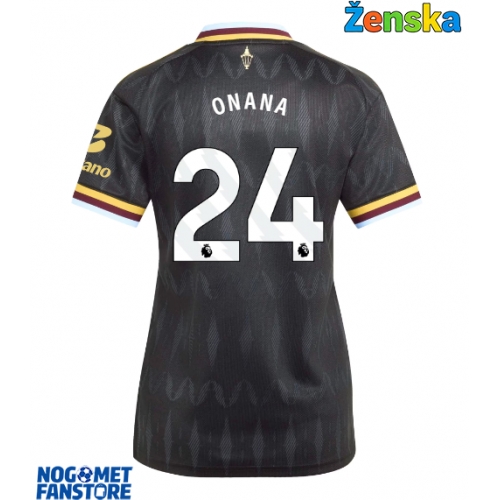 Aston Villa Amadou Onana #24 Gostujuci Dres za Ženska 2026-27 Kratak Rukav